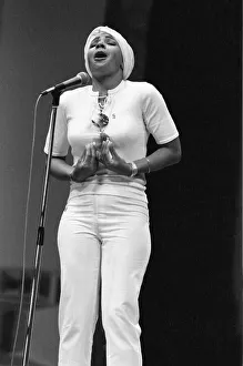 Rehearsing Prints: Shirley Bassey, pictured during rehearsals at the Sporting Club in Monte Carlo
