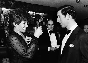 Shirley Bassey singer meeting Prince Charles November 1979