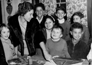 Shirley Bassey who is appearing at the New Theatre all week visited the Rainbow Club in