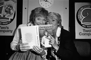 Shirley MacLaine at the BBC to appear on the Gloria Hunniford programme with her new book