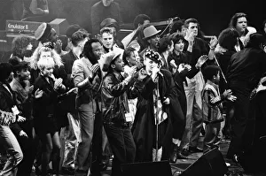 Wembley Prints: Shirlie Holliman, Boy George and Meat Loaf performing at the Stand by Me