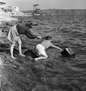 Coast Prints: Shoes came off and dresses were hurriedly tucked up when schoolgirls, pigtailed Margaret