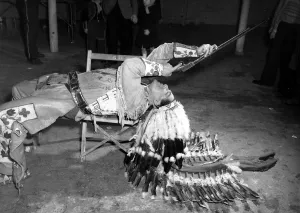 00169 Prints: Shooting Act - Bingley Hall Circus - January 1952 Chief Eagle Eye