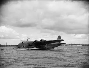 Shorts S30 Empire Flying Boat G-AFCZ named Clare owned and operated by BOAC