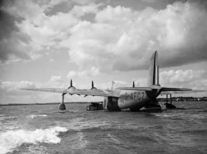 Shorts S30 Empire Flying Boat G-AFCZ named Clare owned and operated by BOAC