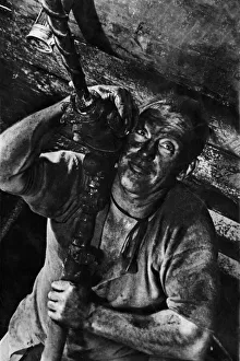 The shot hole driller looks like a modern Hercules in modern industry