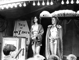 One of the shows at the Hoppings fair, held on the Town Moor in Newcastle upon Tyne