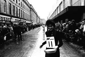 The Shrove Tuesday Jiff Lemons Pancake Race in Clayton Street