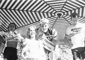 00743 Prints: Sid Barras seen here after winning the Clarks Cables road race at Cannon Hill Park 28th