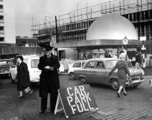 A sign of Christmas, as early as 10 o clock the Coventry Corporation car park