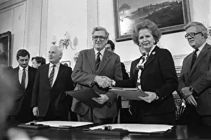Treaty Prints: Signing Of The Anglo-Irish Agreement Nov 1985 Signing the historical agreement