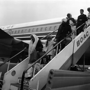 Sikh family seeking immigration in UK February 1970 arriving at Heathrow from Kenya