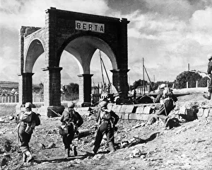Sikh soldiers, members of the India forces fighting alongside the British 8th Army in