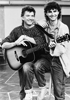 Guitars Prints: Simon Bowman actor who won the part of the young Elvis in the stage presentation of