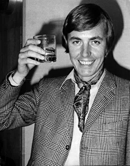Cravat Prints: Simon Dee after he was sacked by the BBC. Dee is seen here shortly after signing a new