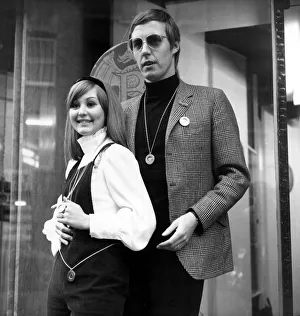 Simon Dee with Susan Bourne seen here opening a Jewellery boutique December 1966