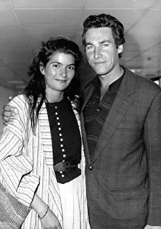 The Netherlands Prints: Simon Dutton Actor who plays the part of the New Saint and girfriend Tasmin Oliver
