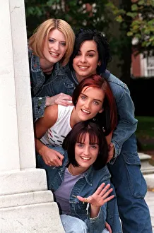Sinead O Carroll Lindsay Armaou Edele Lynch and Keavy Lynch members of the pop group