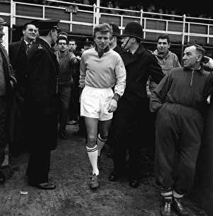 Singer and actor Tommy Steele playing for the TV All Stars versus The Press 1964