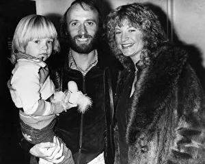 Singer with the Bee Gees pop group Maurice Gibb pictured with his wife Yvonne