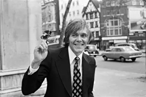 Singer Billy Fury pictured in London today after his discharge from bankruptcy