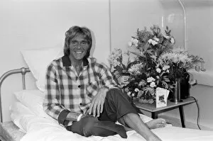 Images Dated 8th March 1982: Singer Billy Fury recovering in hospital after he collapsed with heart and kidney trouble