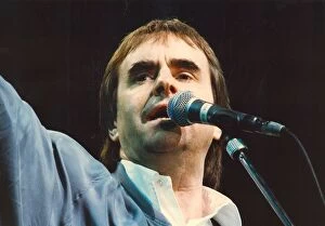 Images Dated 4th December 1992: Singer Chris De Burgh performs at Whitley Bay Ice Rink 4 December 1992