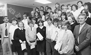 Singer Chris de Burgh visits Heathfield Senior High School in Low Fell, Gateshead