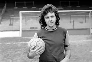 Singer David Essex pictured at Upton Park as he joins West Ham United for a day of
