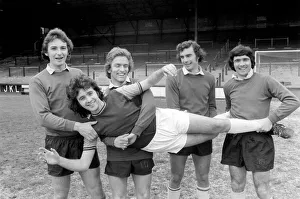 Singer David Essex pictured at Upton Park as he joins West Ham United for a day of