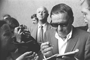 00303 Prints: Singer Frank Sinatra who is in the United Kingdom to perform two charity concerts in aid