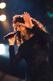 Core27 Prints: Singer Gloria Estefan performing in concert at the Newcastle Arena 27 November 1996