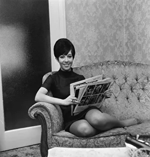 Singer Helen Shapiro pictured at her home. 5th March 1967