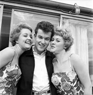 Singer Julian had two admirers in the Tyne-Tees Television studios during rehearsals for