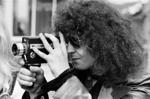 Singer Marc Bolan visiting EMIs new £4 million Production