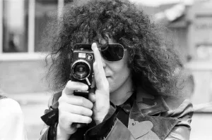 Singer Marc Bolan visiting EMIs new £4 million Production