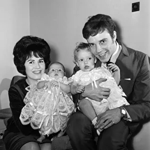 1961 Prints: Singer Marty Wilde and his wife Joyce at home in Chiswick after the christening of their