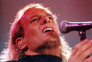 Singer Michael Bolton performing in concert at the Newcastle Arena. 11 / 03 / 96