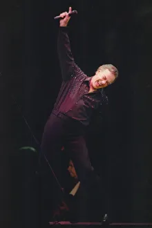 Singer Neil Diamond performs in concert at the Telewest Arena in Newcastle 24 February