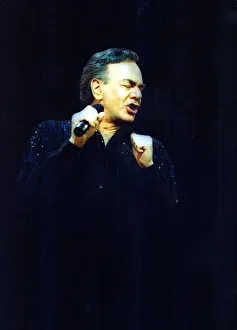 Singer Neil Diamond performs in concert at the Telewest Arena in Newcastle 24 February