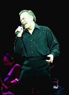 Caucasian Prints: Singer Neil Diamond performs in concert at the Telewest Arena in Newcastle 24 February
