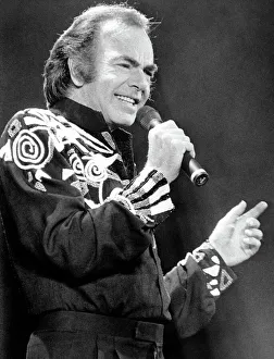 Show Prints: Singer Neil Diamond performs at the N. E. C. Birmingham. 8th November 1989