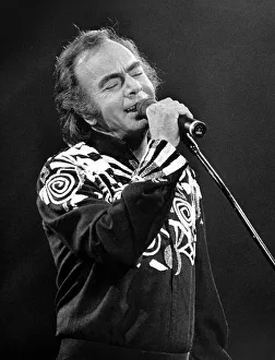 00095 Prints: Singer Neil Diamond performs at the N. E. C. Birmingham. 8th November 1989