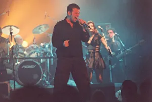Singer Peter Cunnah of D: Ream performs in concert at Newcastle City Hall 15 October 1995