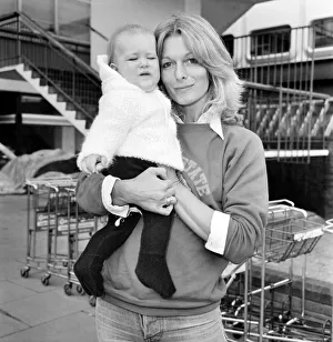 Singer Rona Newton-John (sister of Olivia Newton-John) arrived at Heathrow Airport