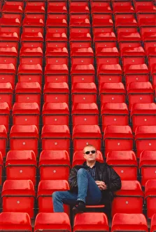 Singer songwriter John Miles, surveys the scene the day before playing the Gateshead