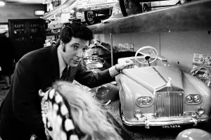 Toys Prints: Singer Tom Jones Christmas shopping in London for his 11-year-old son. 3rd December 1968