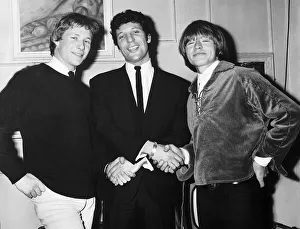 Singer Tom Jones with Paul Jones of Manfred Mann and Brian Jones of the Rolling Stones in