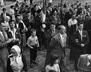 Rallies Prints: Sinn Fein parade and meeting. After the parade a meeting was held on a Blitz site