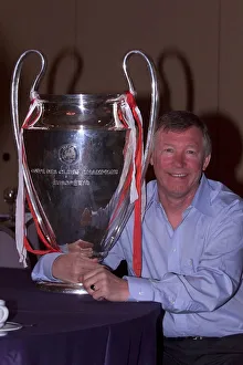 Sir Alex Ferguson with the Champions League Trophy - 26 / 05 / 1999